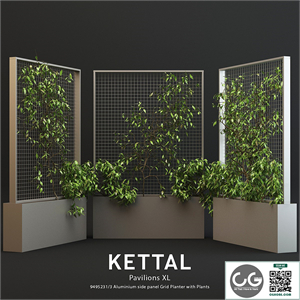 Kettal Pavilion XL Planter With Plants