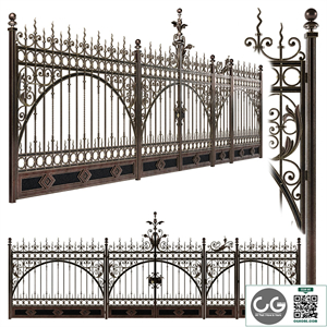 Forged gate wickets and fences N2