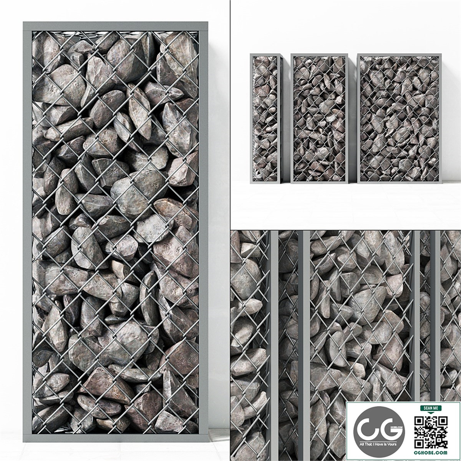 Small Gabion stone rockl / Small gabions with stones