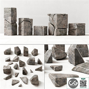 Stone decor splinters / Stone splinter decor