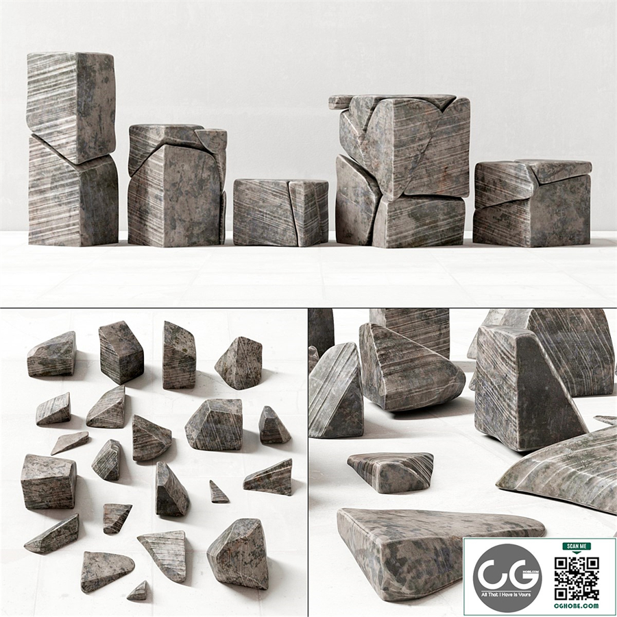 Stone decor splinters / Stone splinter decor