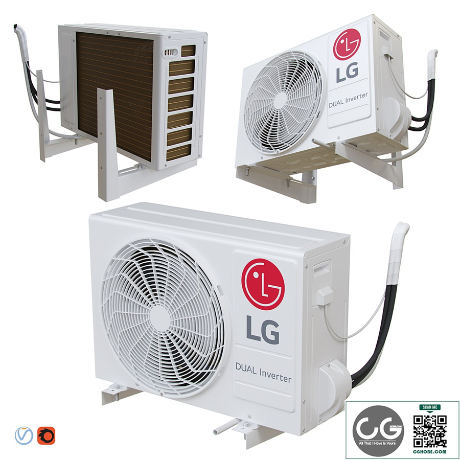 LG - P12SP (external air conditioning unit)