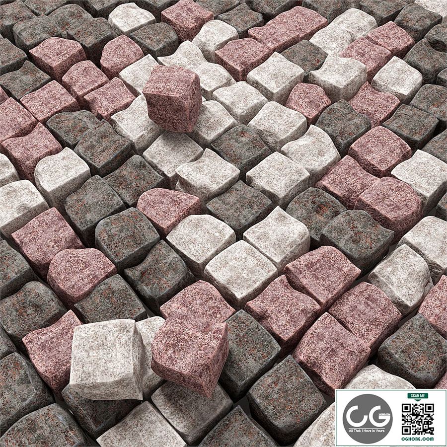 Chipped granite paving / Paving granite chipped