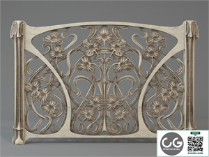 Art Nouveau Radiator Screen