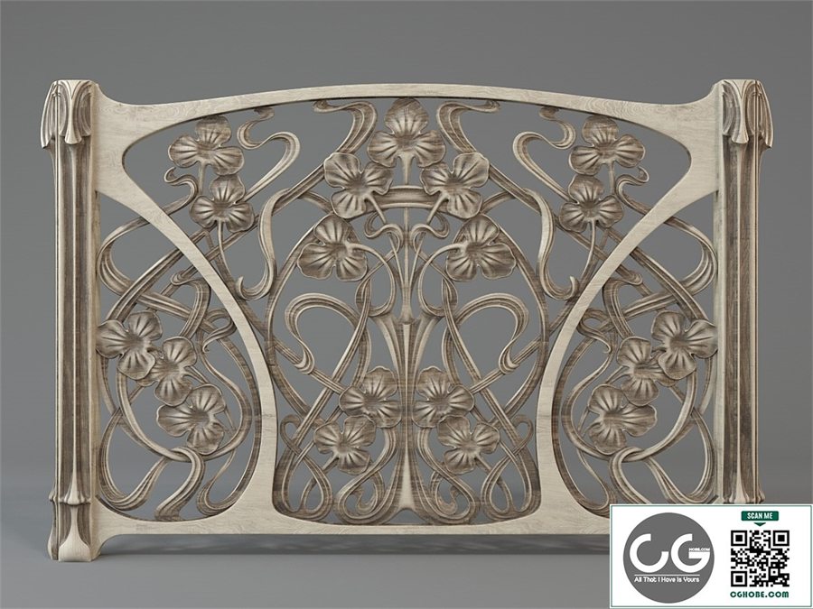 Art Nouveau Radiator Screen