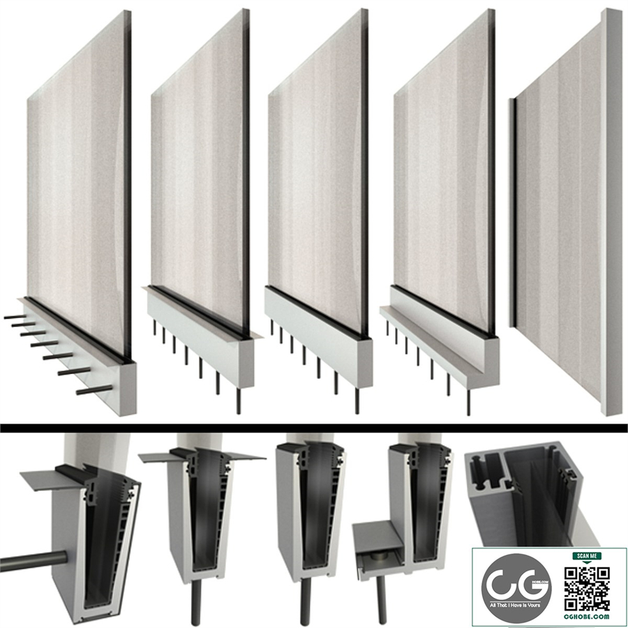 Glass railing high-tech railing / Glass railing handrails