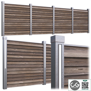 Wooden fence