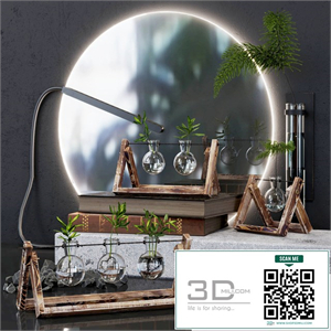 Glass modern terrarium
