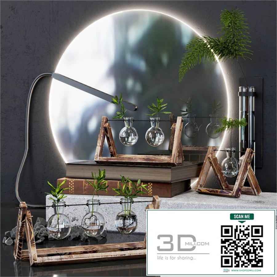 Glass modern terrarium