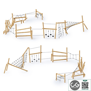 Kompan Robinia Obstacle Course Parkour 5