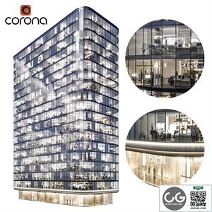 Modern office building 01