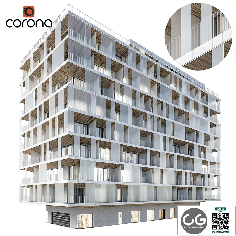 Modern residential building 03