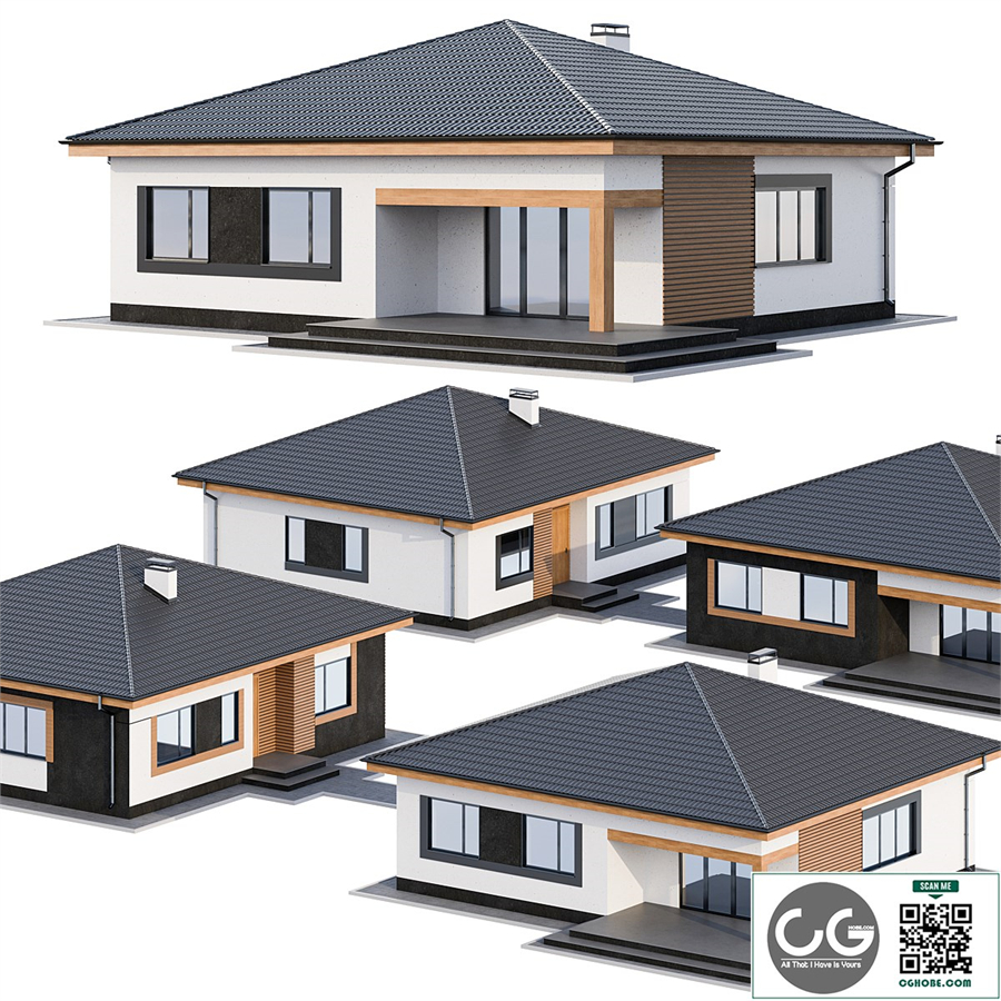 Modern one-storey cottage