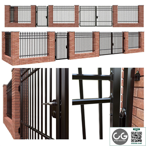 Iron fence set - classic