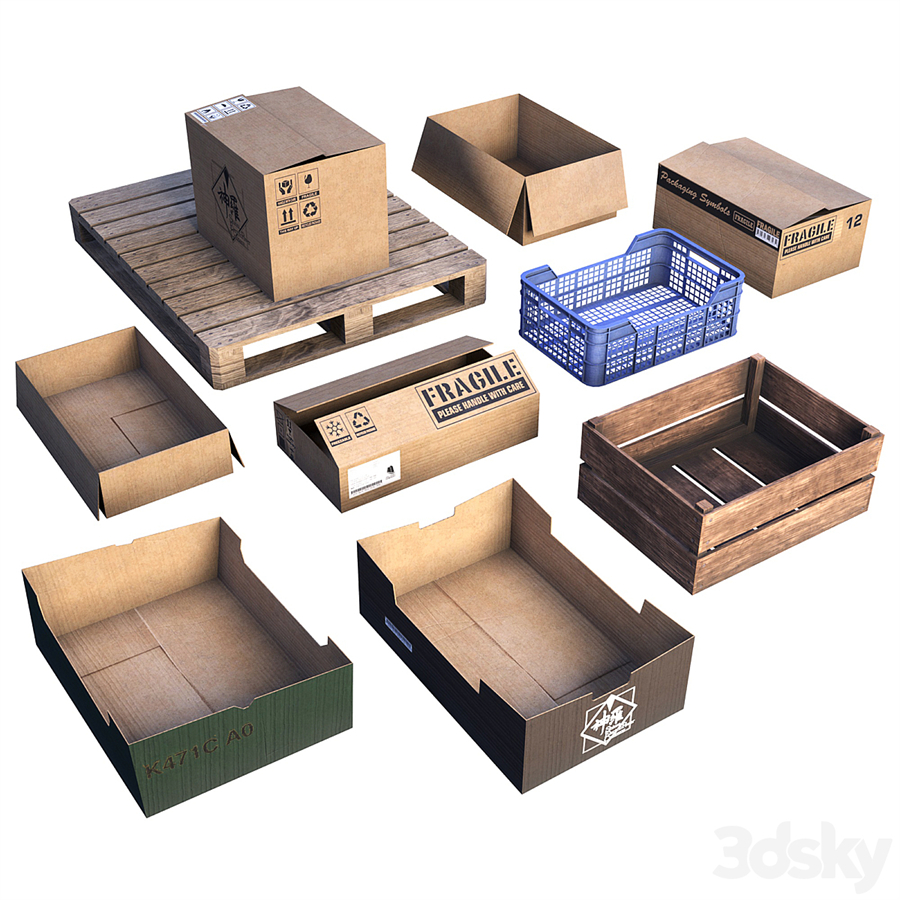Box set LOW POLY