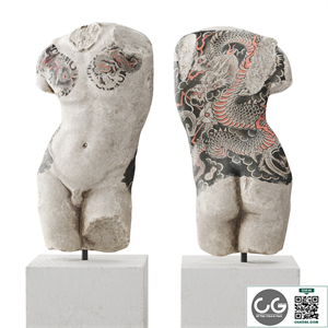 Tattoo classic man torso
