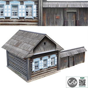 Wooden hut