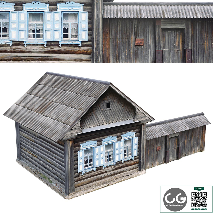 Wooden hut
