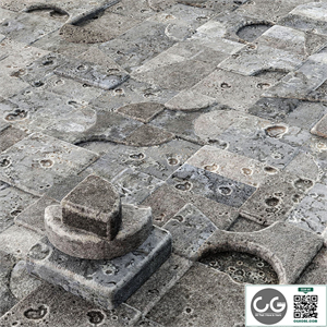 Tile Mutina Puzzle Old n4 / Paving stones old puzzles №4