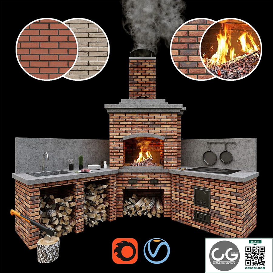 Barbecue oven 2 / Brick BBQ 2