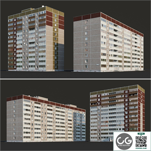 Multi-storey residential building (12 floors and 9 floors)