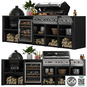 Outdoor Kitchen Garden BBQ