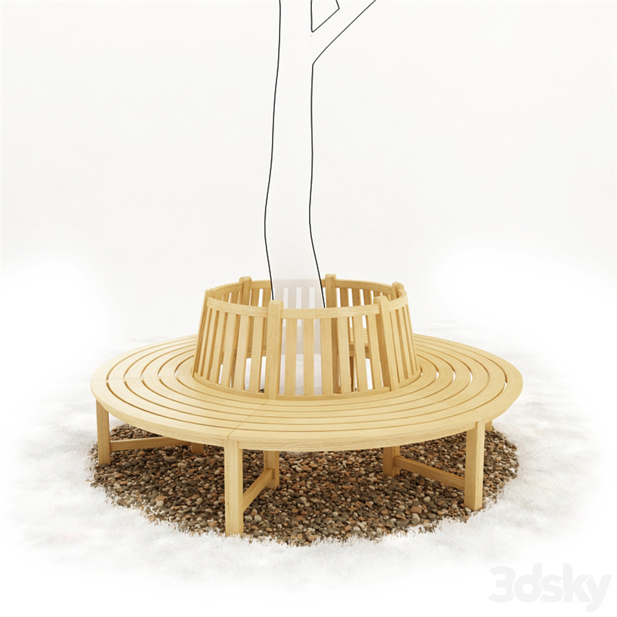 Round bench