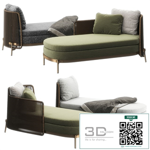 Tape Outdoor daybed by Minotti