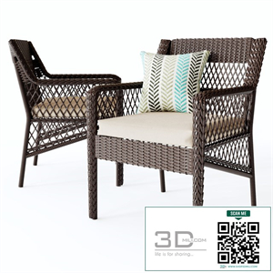 Benedetto Patio Dining Chair with Cushion