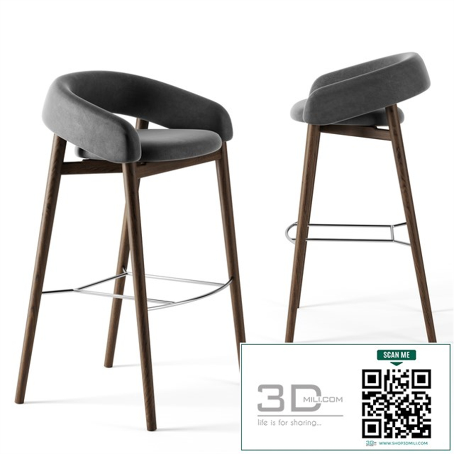 DINO BAR STOOL BY THOMAS E. ALKEN