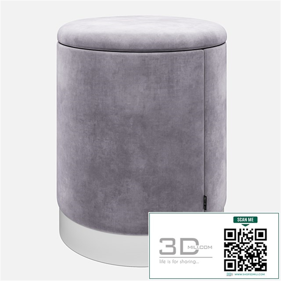 Padded stool Oslo