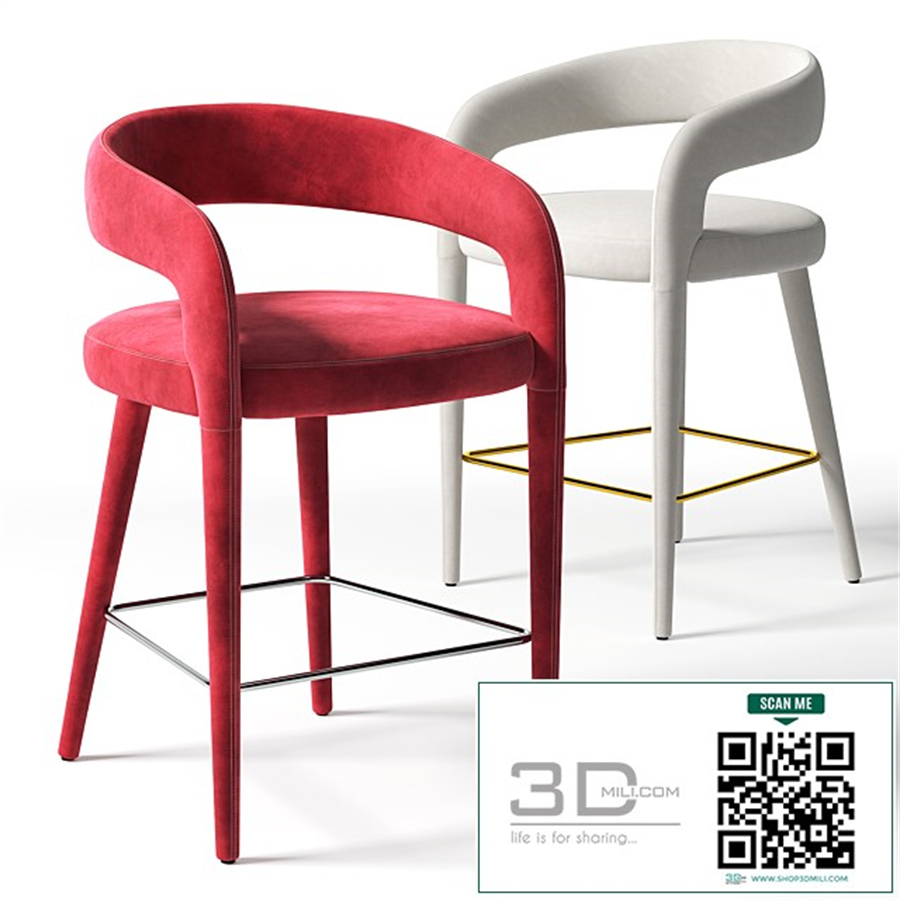 Chair LISETTE COUNTER STOOL CB2 exclusive