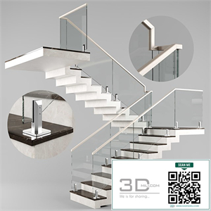 Modern interior stair 03