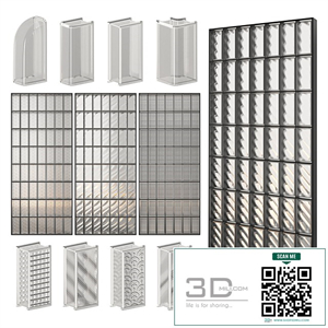 Glass Block Wall 03