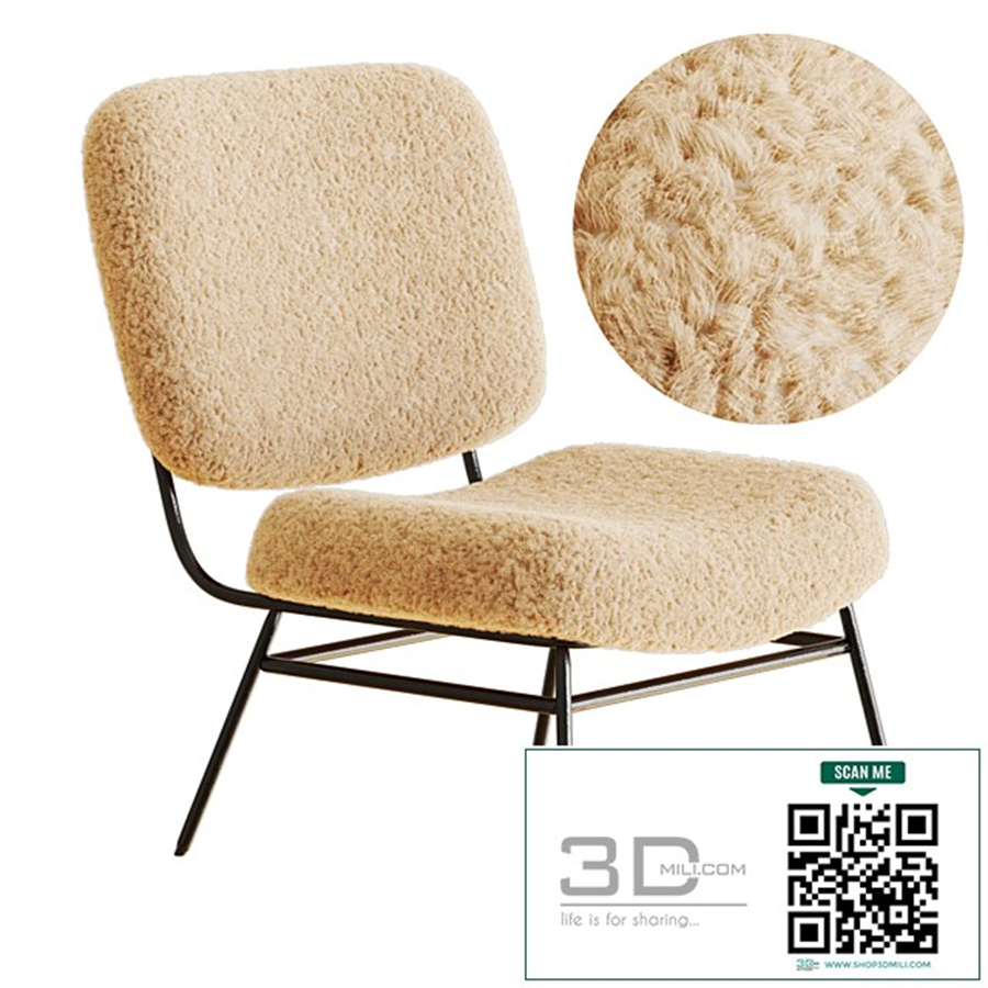 ZARA HOME FAUX SHEARLING CHAIR