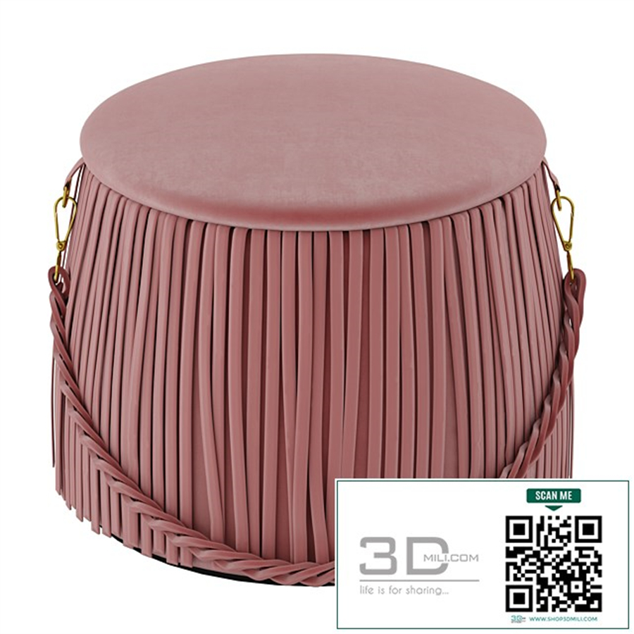 Ribbon pouf