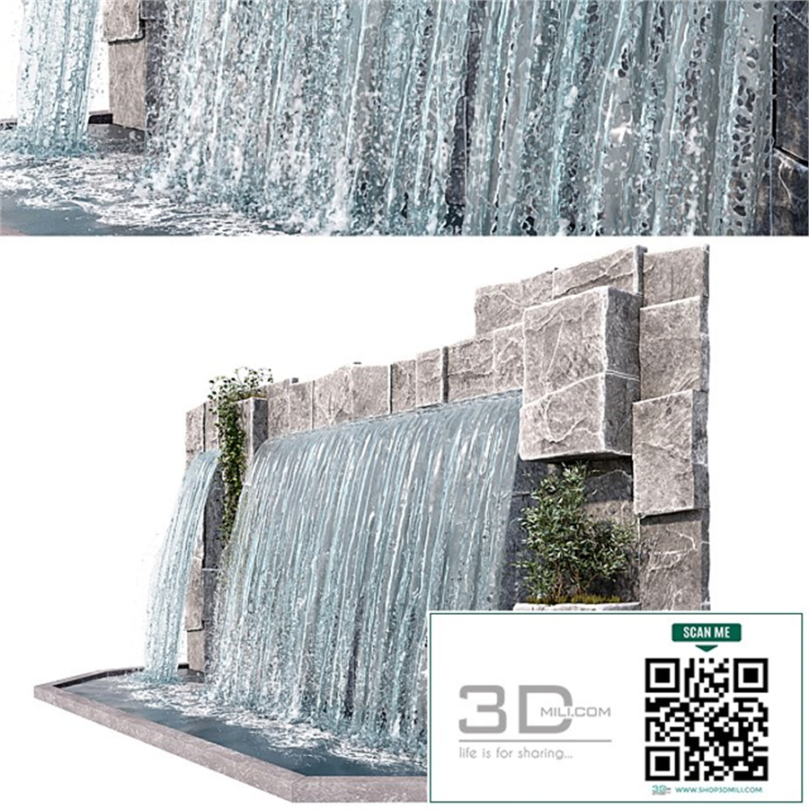 Large waterfall